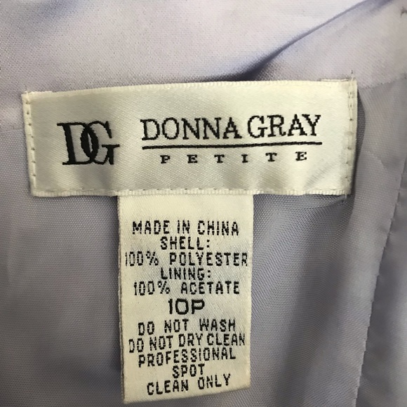 Donna Gray Strapless Lilac Gown - Picture 7 of 8